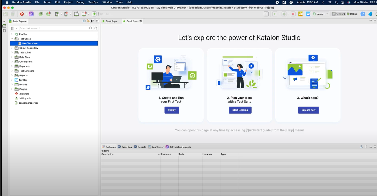 Katalon and salesforce account testautomation course